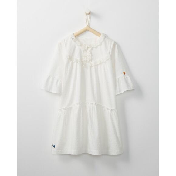 Hanna Andersson Swiss Dot Lacy Dress Size 10 - Picture 4 of 8